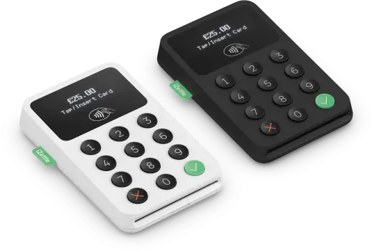 debit cards and  izettle card readers